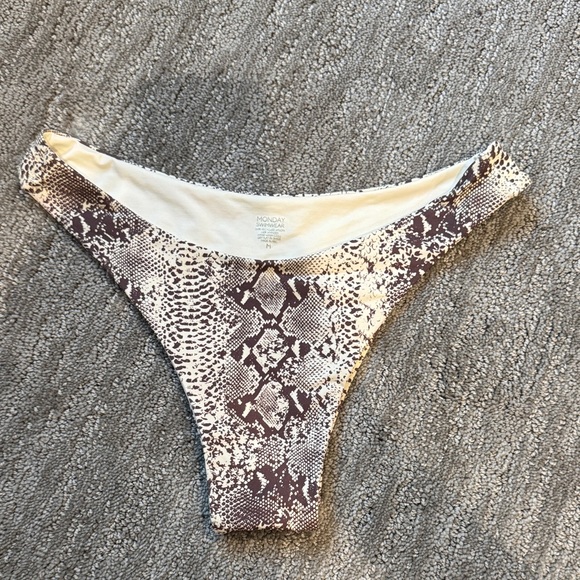Snake Print Bikini Bottom - Picture 1 of 1